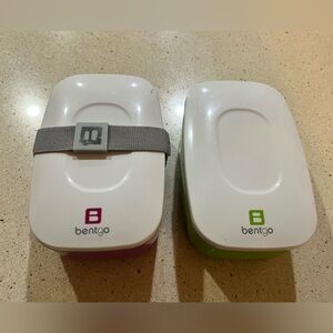 BentGo Stackable 3-Compartment Lunch Boxes (2)